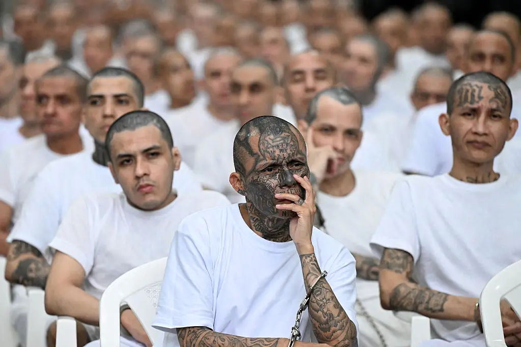 Cecot is widely regarded as one of the toughest prisons on the planet. (Photo by MARVIN RECINOS / AFP via Getty Images)