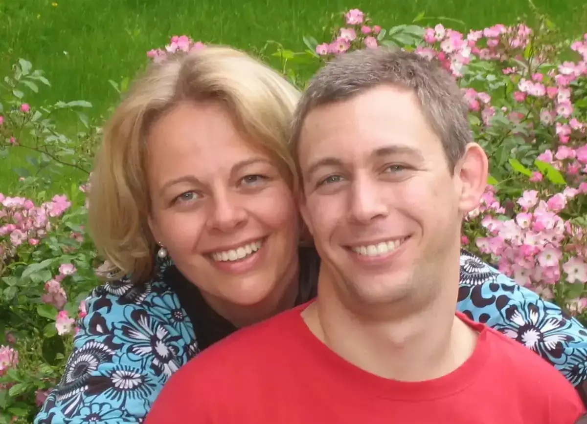 The man has since found love with his wife, with the pair welcoming a son into the world (Supplied)