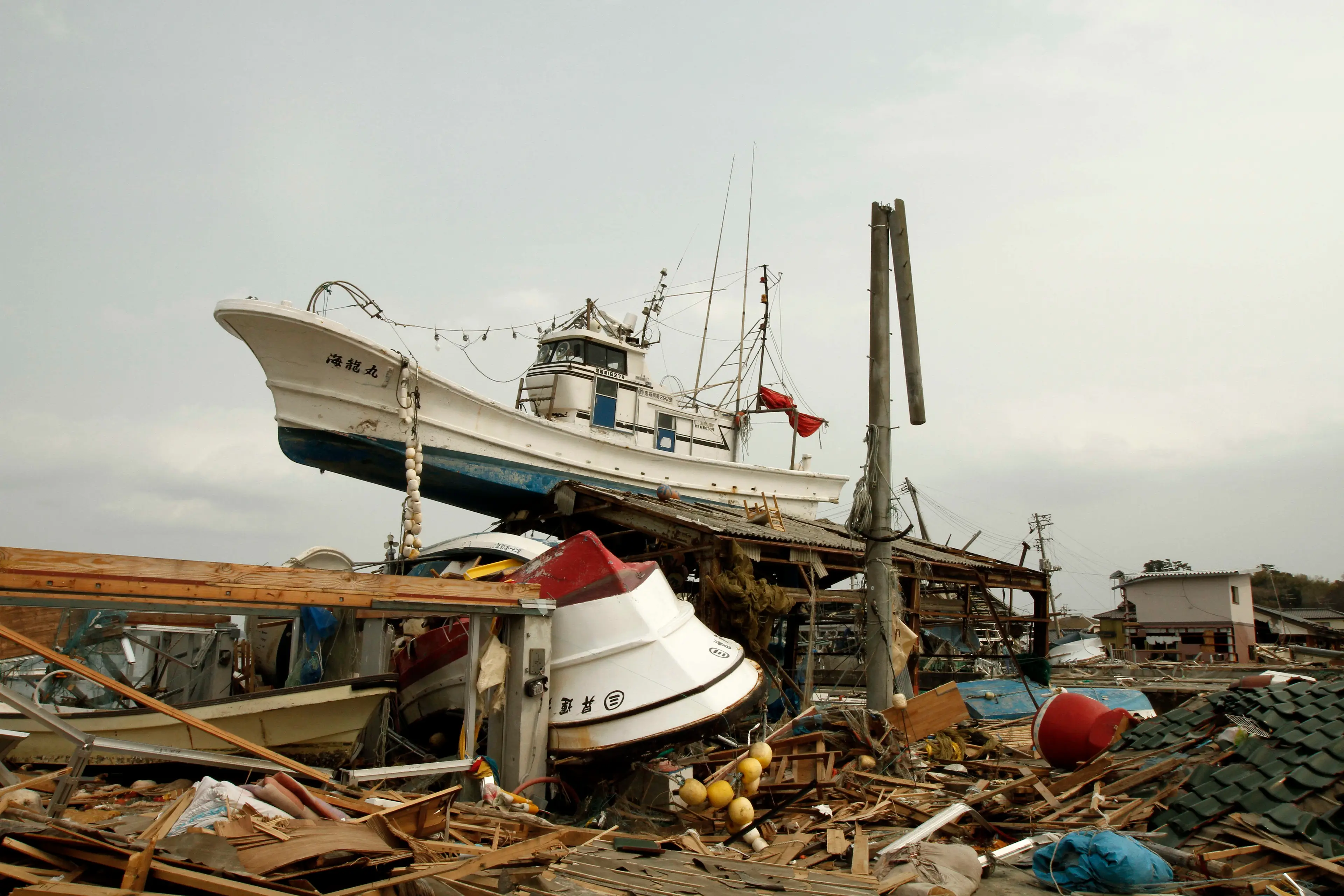 The tsunami caused massive damage in 2011 (Satoshi Takahashi/LightRocket via Getty Images)