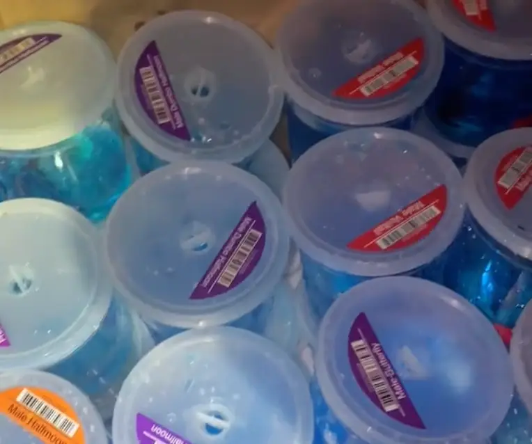 Kate Hahn found dozens of pots of the betta fish.