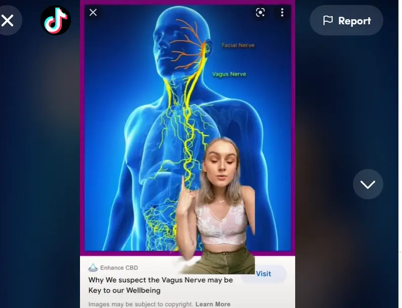 TikToker Shows Frozen Pea Sleep Hack.