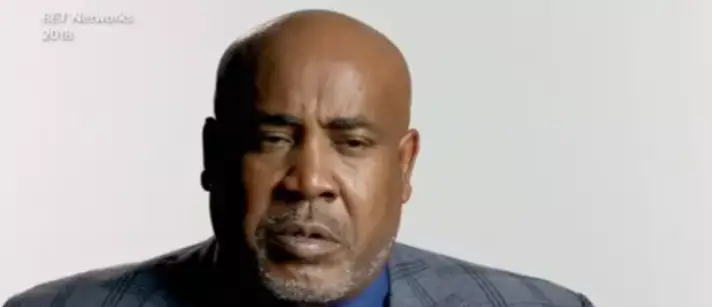 Davis appeared to admit he was in the Cadillac sedan that fired the fatal shots at Tupac in a 2018 interview (BET/ABC)