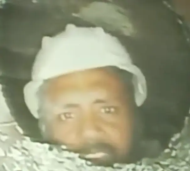 It's the first time the workers have been visually seen since the landslide.