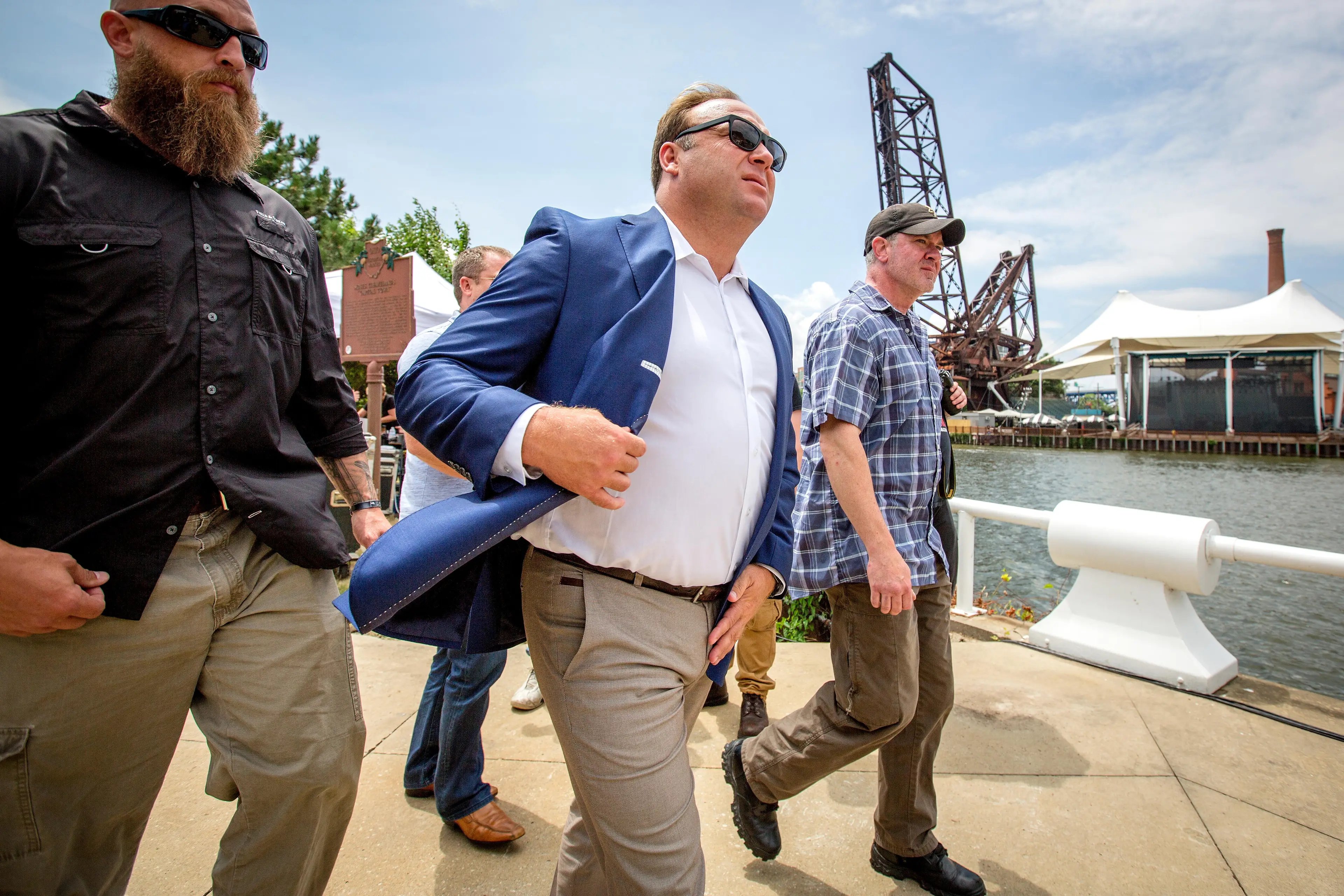 Jones is the founder of InfoWars.