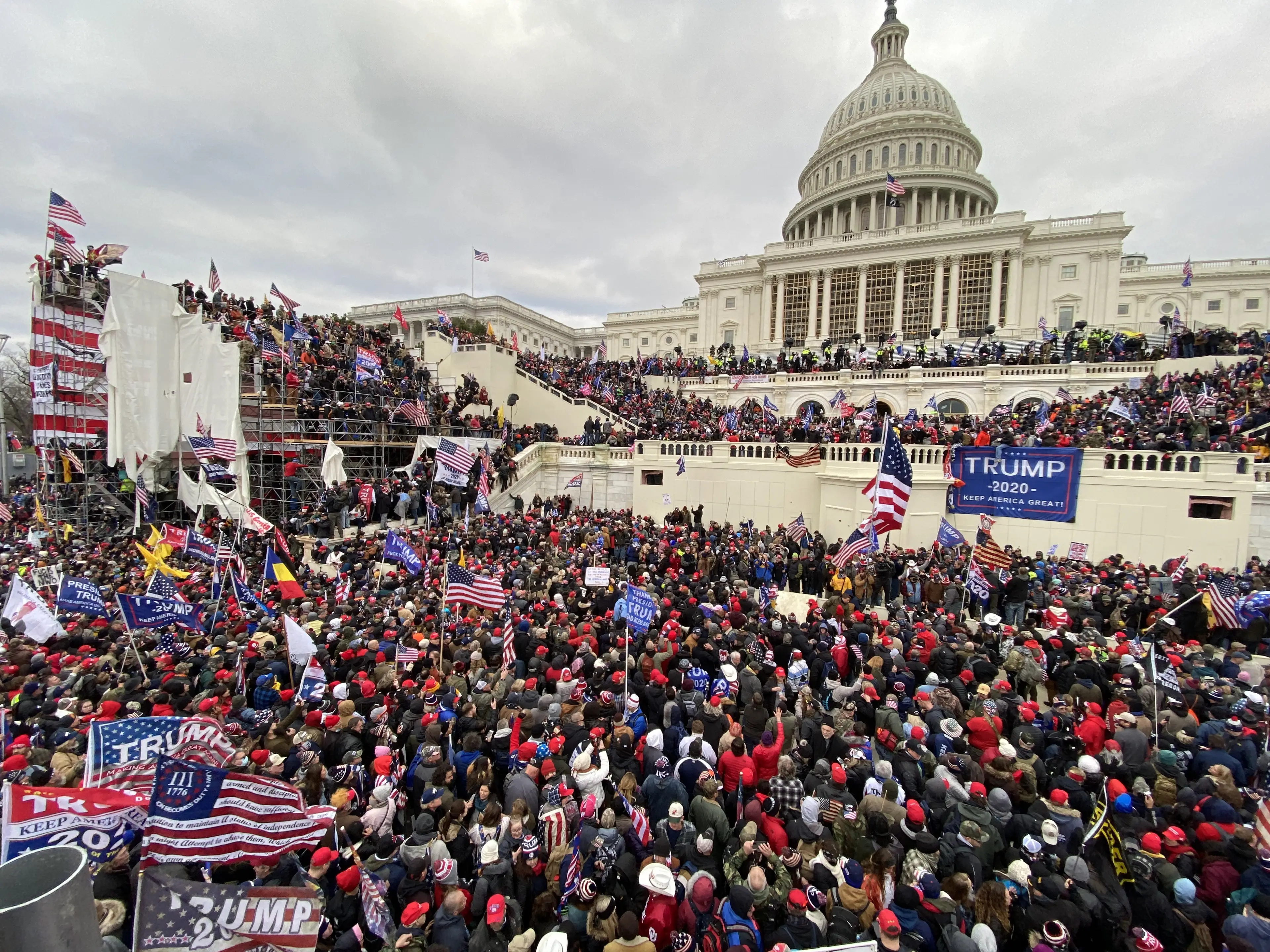 Pro-Trump rioters stormed the US Capitol back in 2021 (Tayfun Coskun / Getty Images)