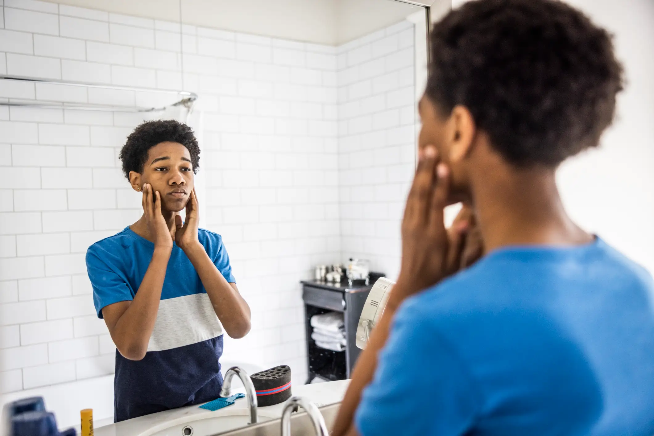 The 'looksmaxxing' scene is having a detrimental impact on the mental health of teenage boys and young men (Getty stock)