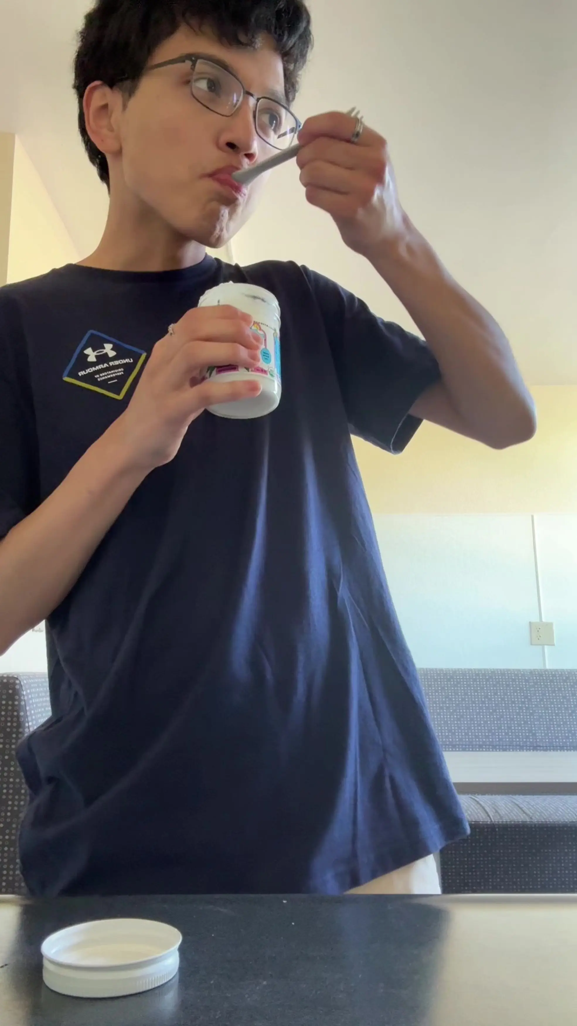 Felipe was filming himself eating the yoghurt every day (Kennedy News)