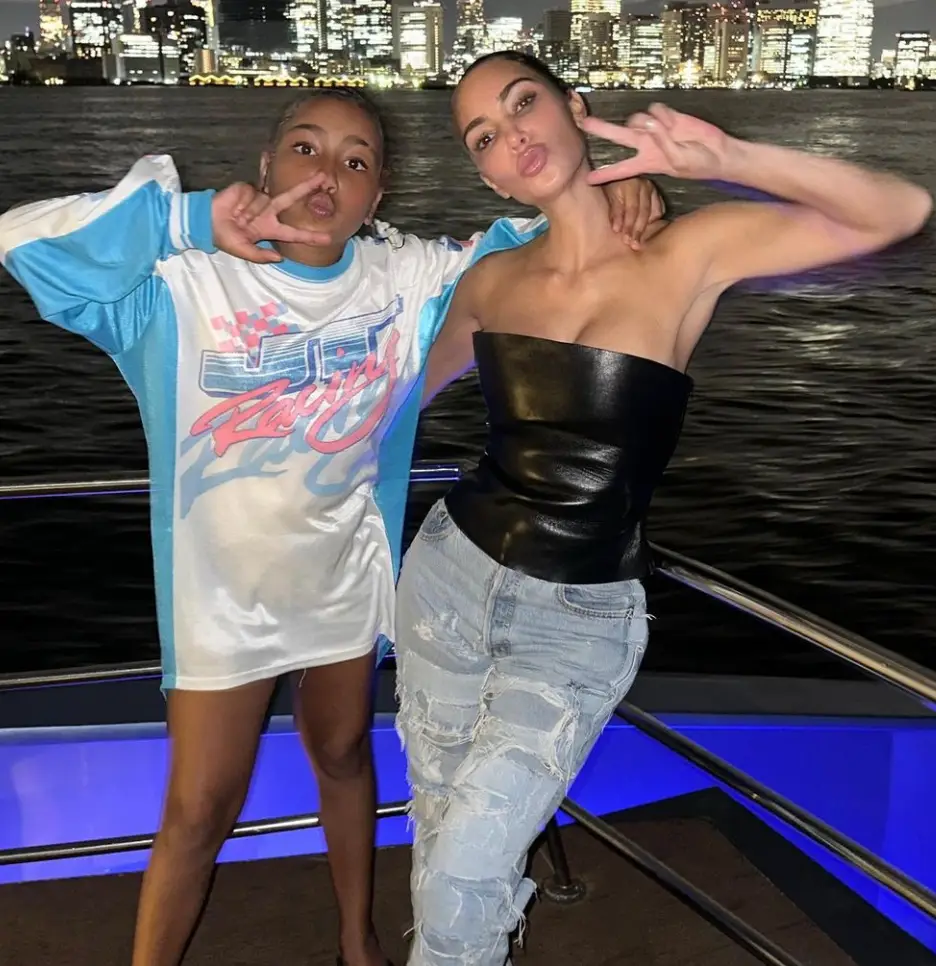 Kim revealed that North prefers living at her dad's.