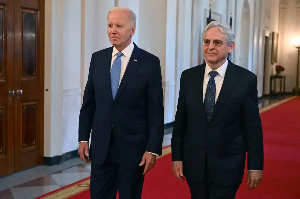 Hunter Biden has said that his dad's biggest political error was the appointment of Merrick Garland as US attorney general (Photo by SAUL LOEB/AFP via Getty Images)