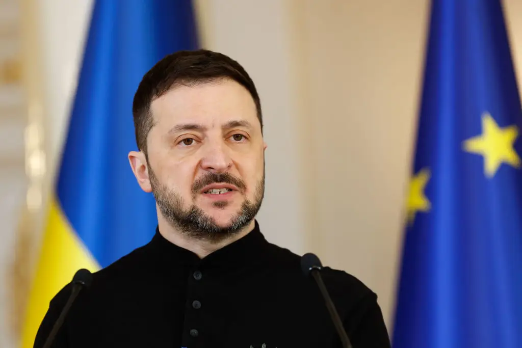 Volodymyr Zelenskyy has demanded more details about the call (Roni Rekomaa/Bloomberg via Getty Images)