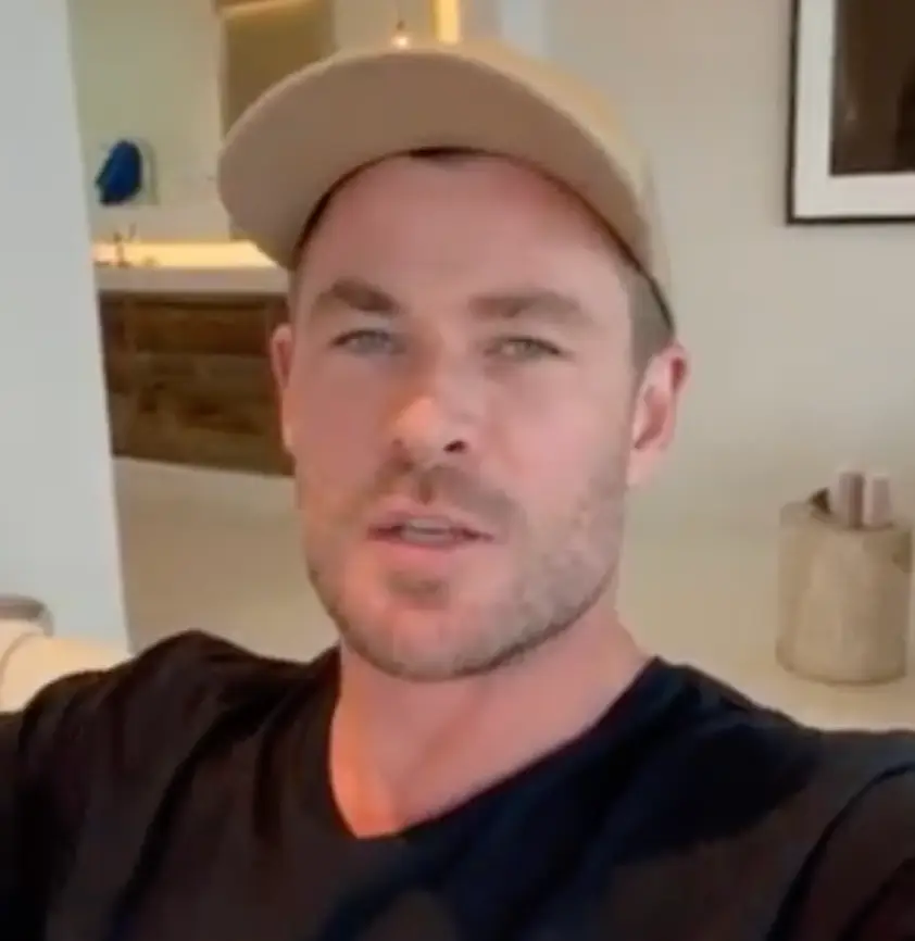 Hemsworth recounted taking his grandpa on the promotional tour for Thor.