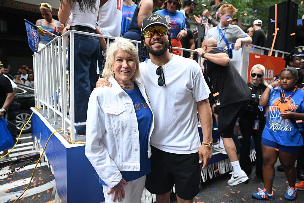 Martha Stewart and Jalen Brunson appeared to have struck up an unlikely friendship (NDZ/Star Max/GC Images)