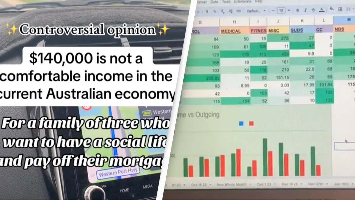 Woman says her family of three had to ‘desperately’ cut corners to survive on $92,000 a year