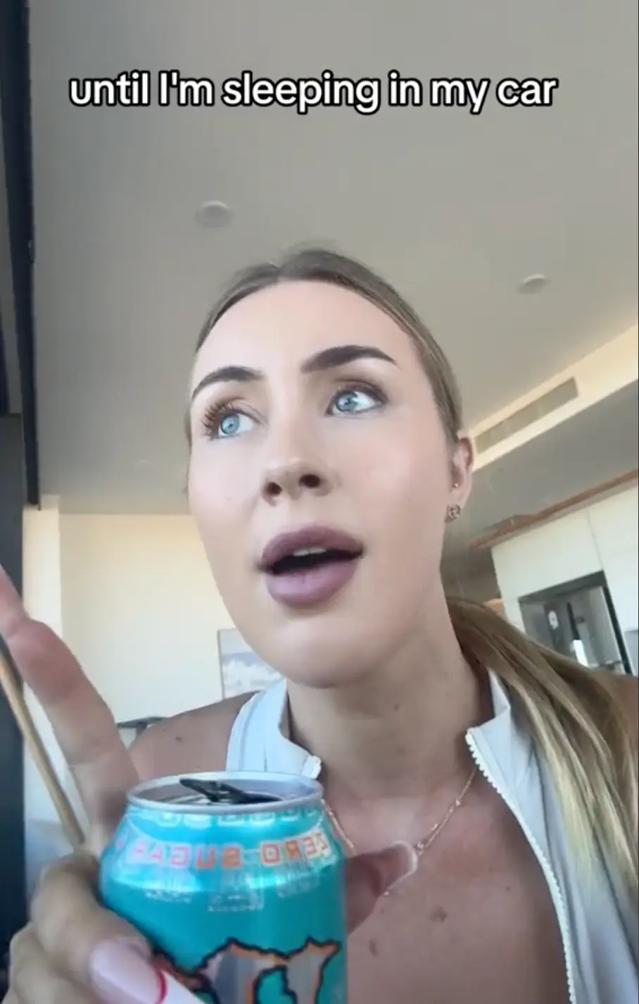 She shared that 'nothing bad' has happened so far.  (TikTok / emwebbily)