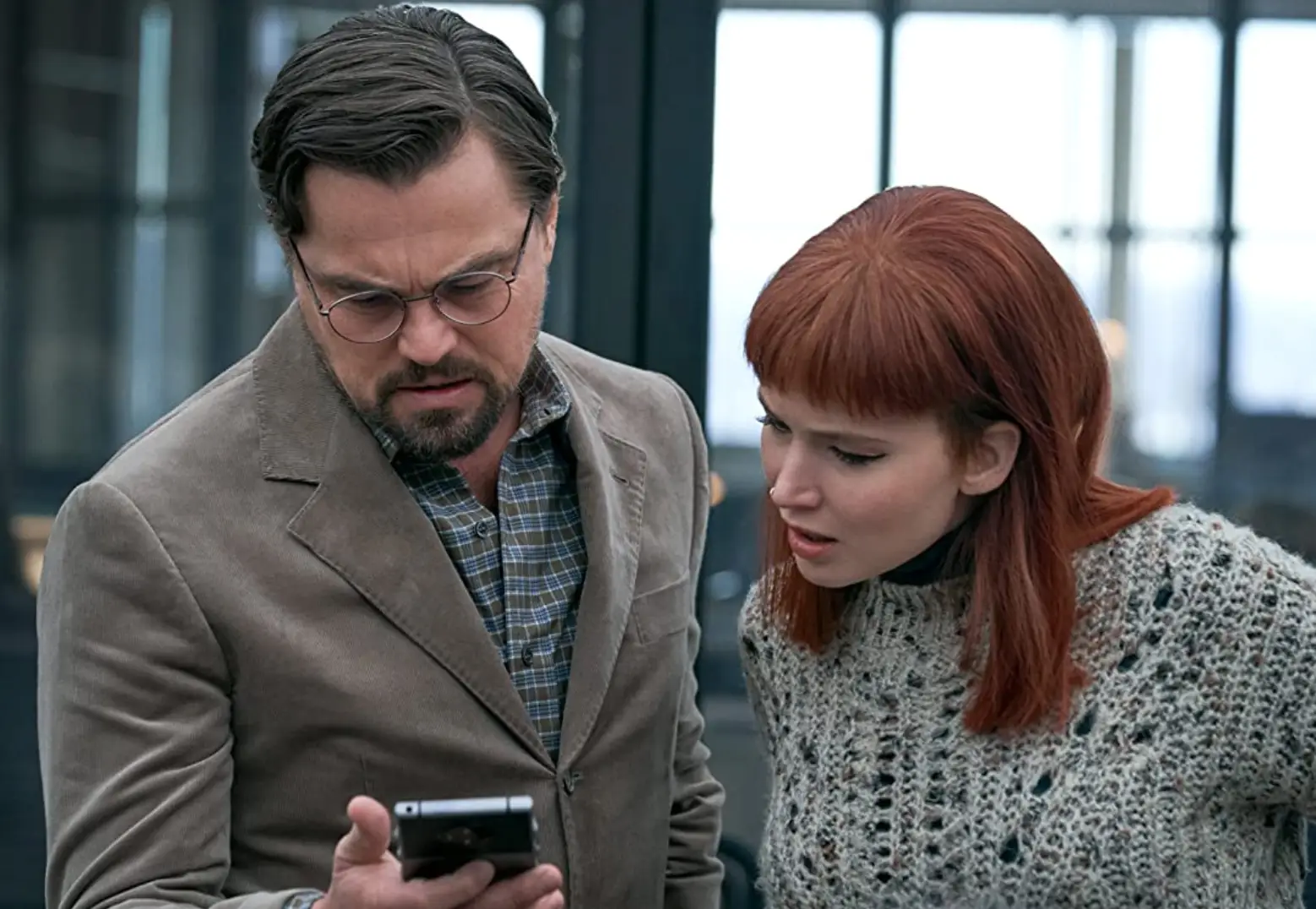 Lawrence plays the role of an astronomer.