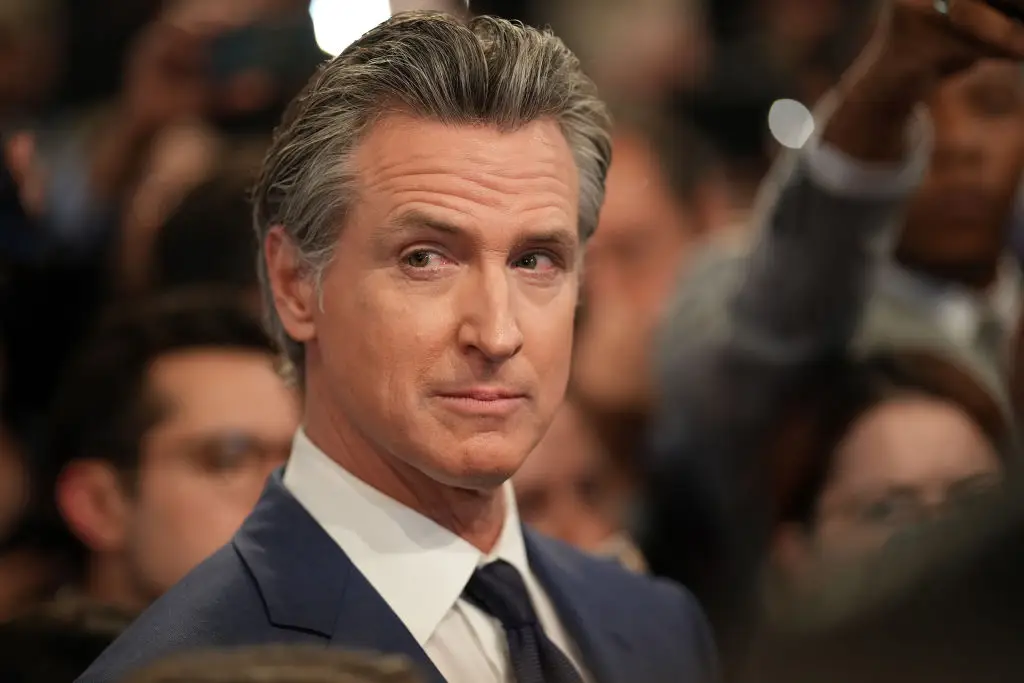 Gavin Newsom told Donald Trump California will 'win' its democracy (Andrew Harnik/Getty Images)