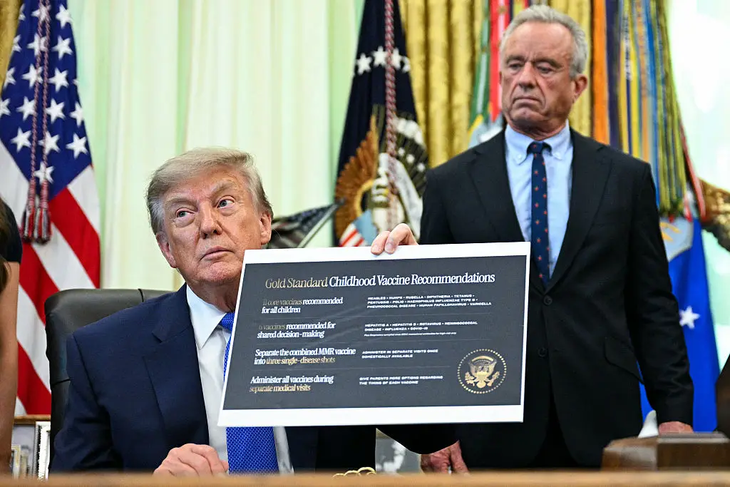 Trump has ordered that the MMR vaccine be split up into three shots. (Jim WATSON / AFP via Getty Images)