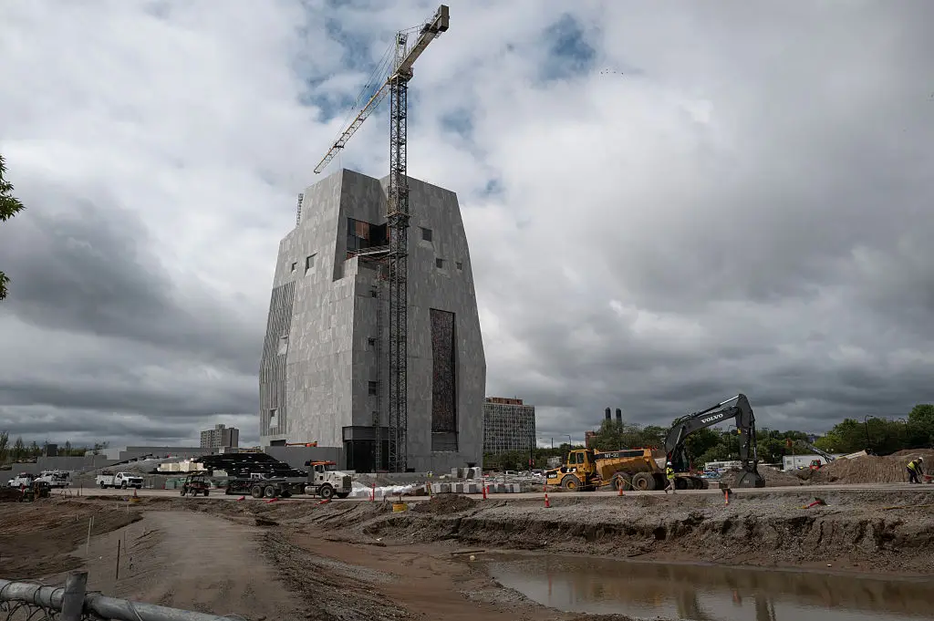 Critics have compared the towering design to everything, from trash bins to the Death Star (Scott Olson/Getty Images)