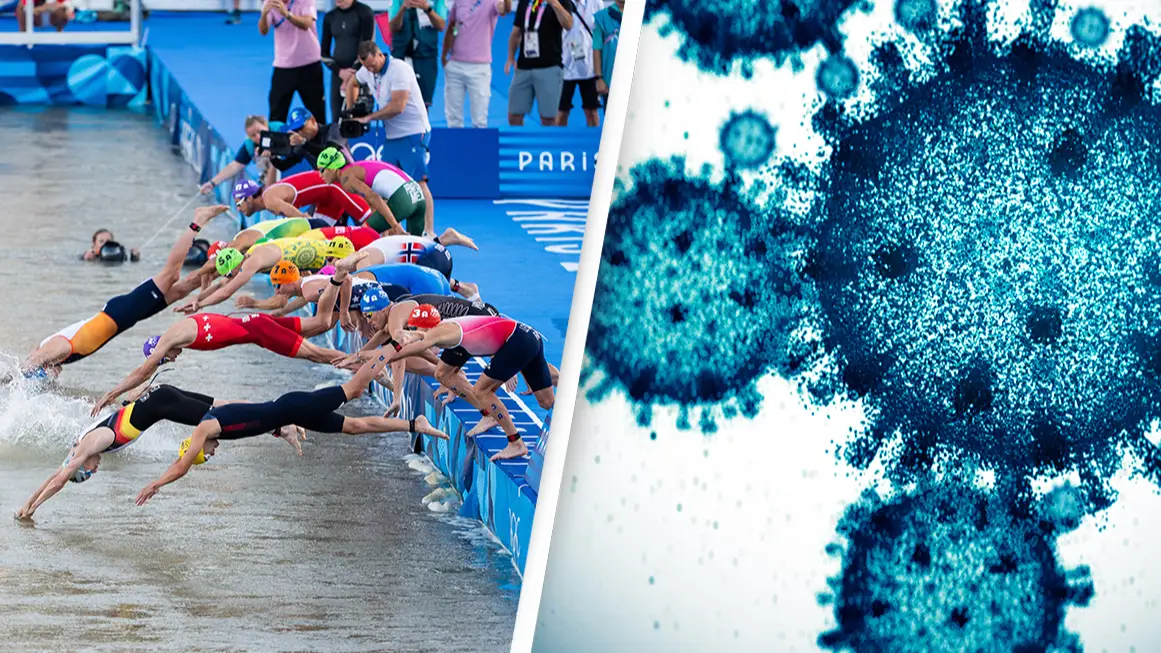 Olympic swimmers spotted drinking unusual beverage to fight off bacteria after competing in polluted Seine River