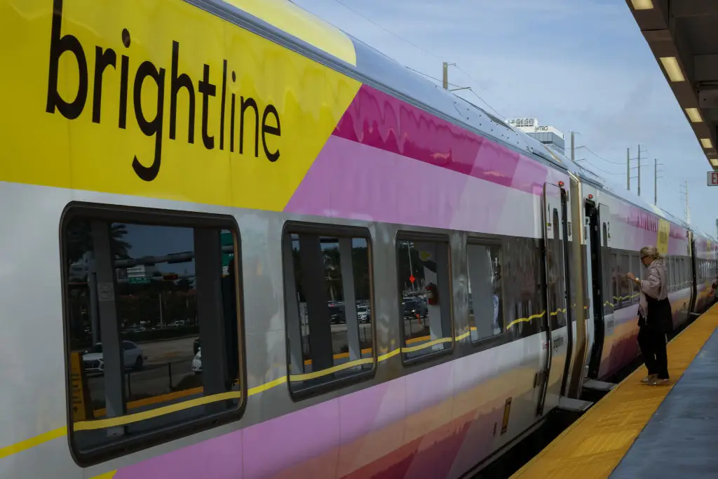 The Brightline train has been linked to more than 180 deaths statewide (Eva Marie Uzcategui/Bloomberg/Getty Images)