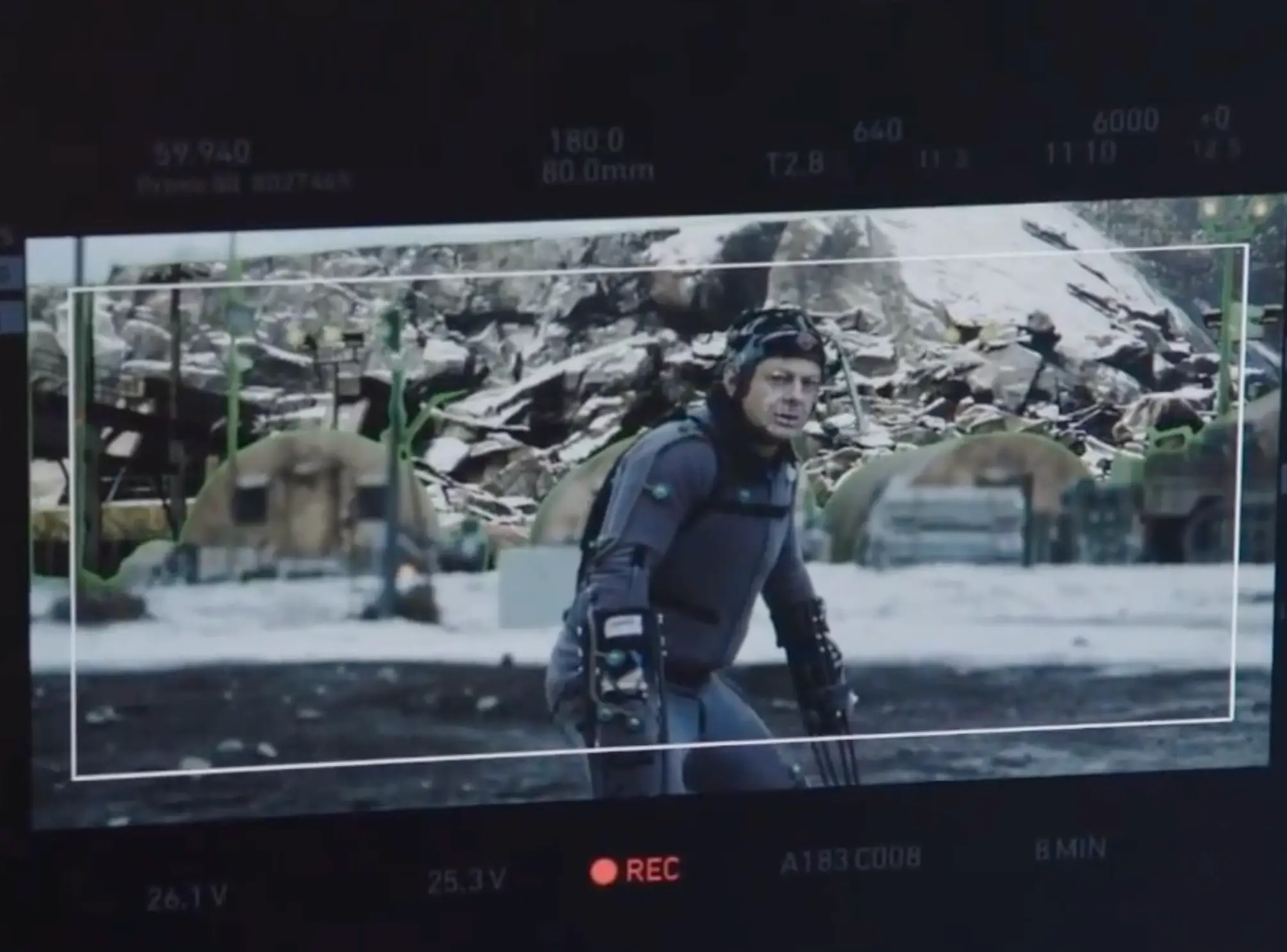 A behind the scenes shot of Serkis. (Twentieth Century Fox)