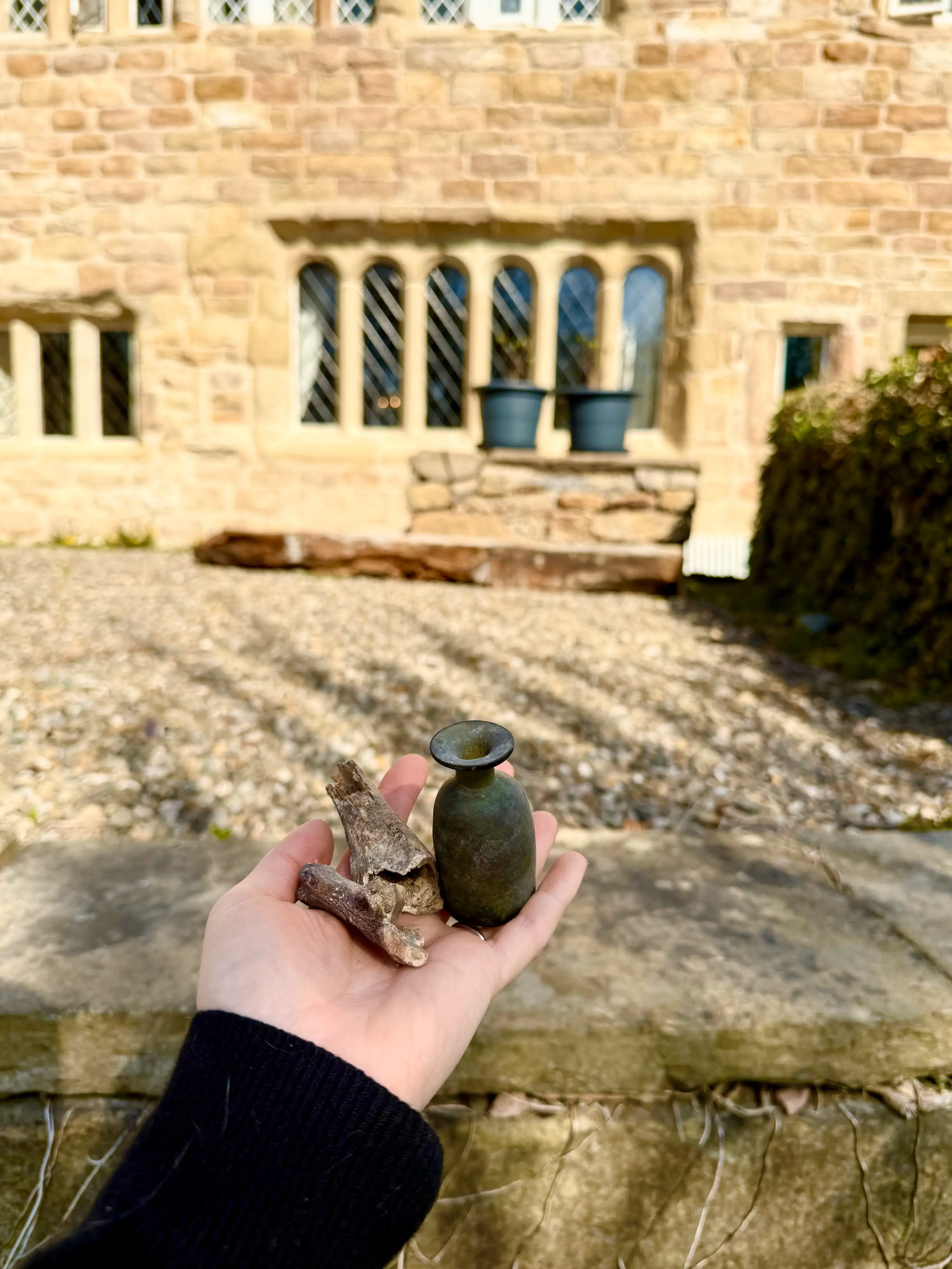 The young woman made a creepy discovery in the walls of her home (SWNS)