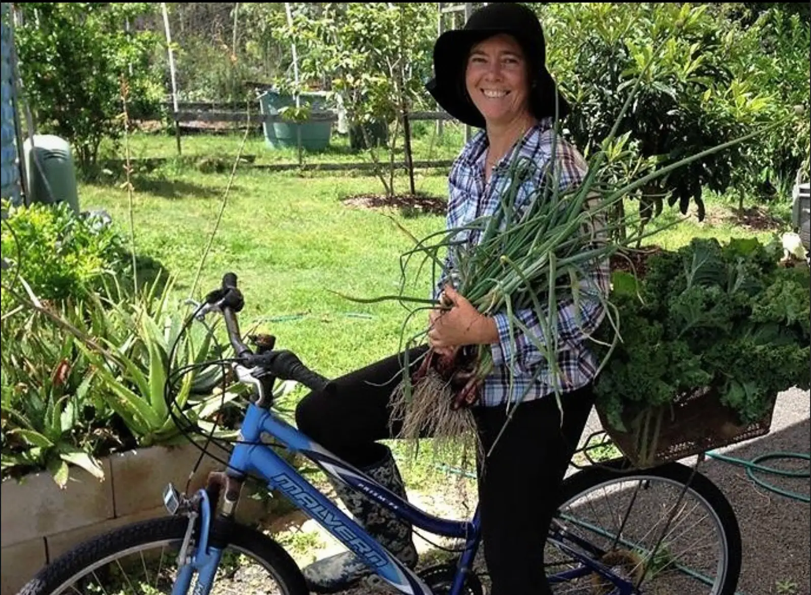 Nemeth volunteers at a community garden and is experimenting with crops suited to subtropical conditions. (Supplied)