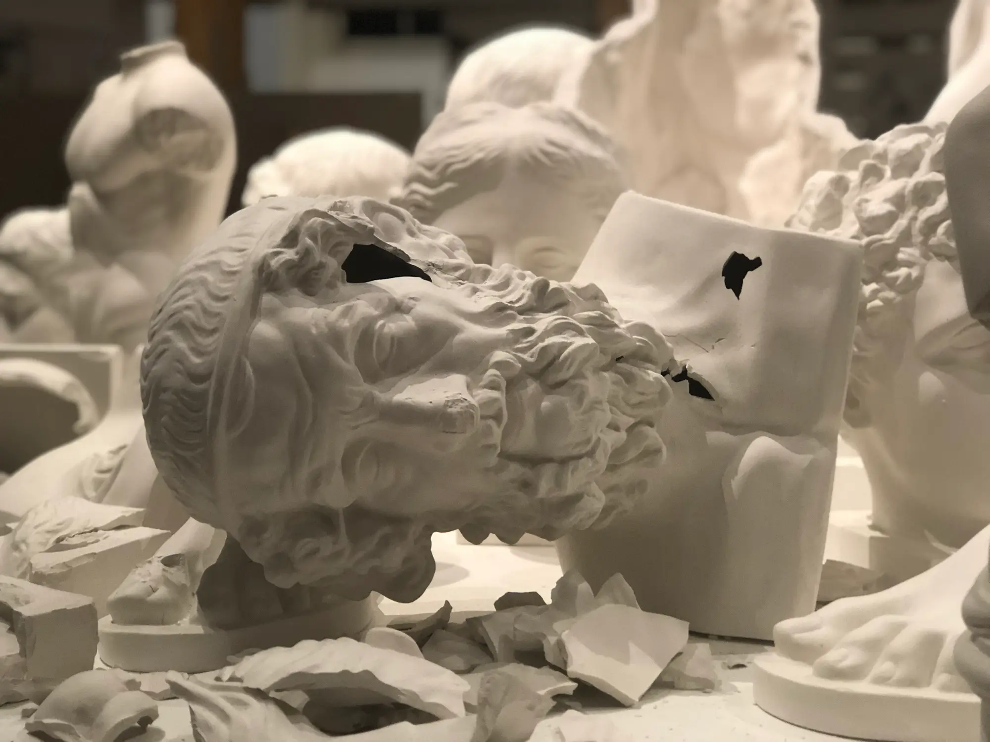 An 18th century sculpture has miraculously survived not being knocked over and damaged while being used to prop open a door (Getty stock)