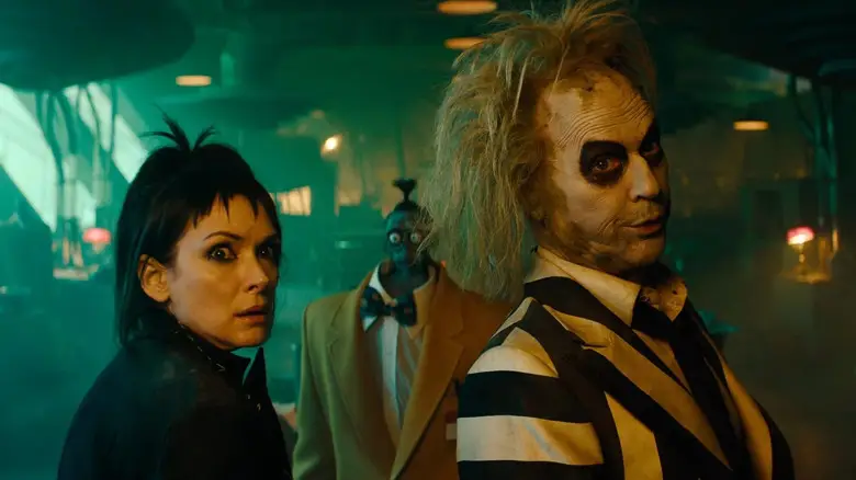 Winona Ryder's Lydia returns in the sequel, as well as Michael Keaton's iconic Beetlejuice (Warner Brothers)