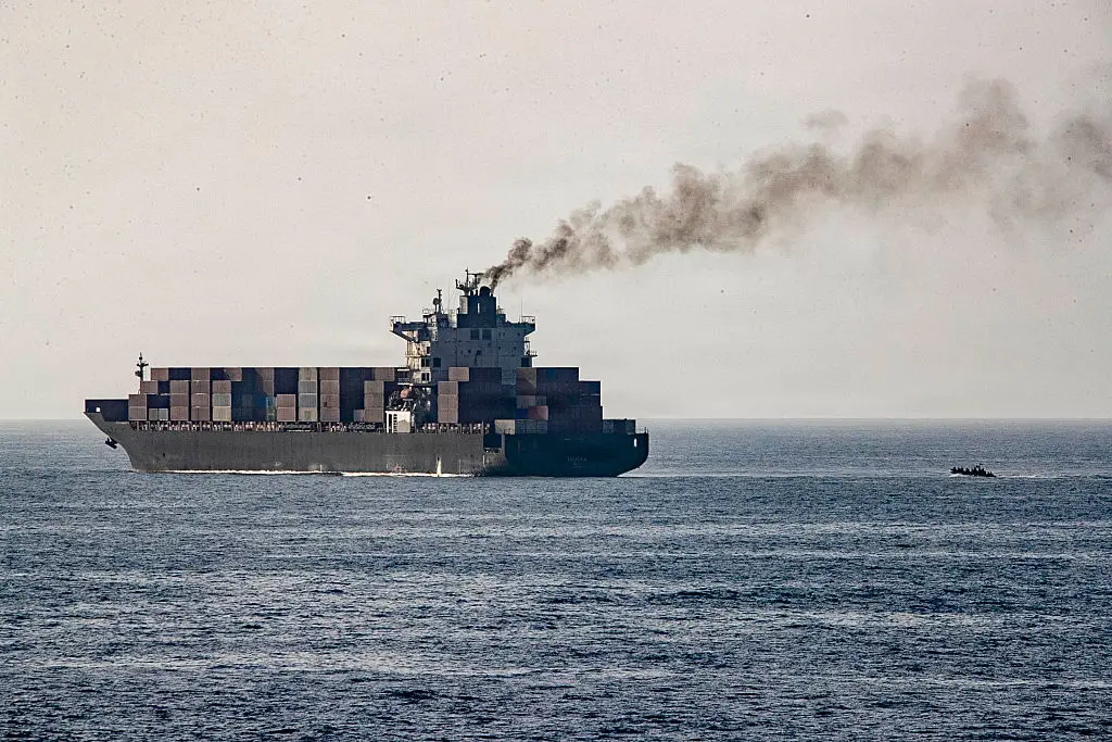 The US have continued their blockage of the Strait of Hormuz (Handout Photo by the U.S. Navy via Getty Images)