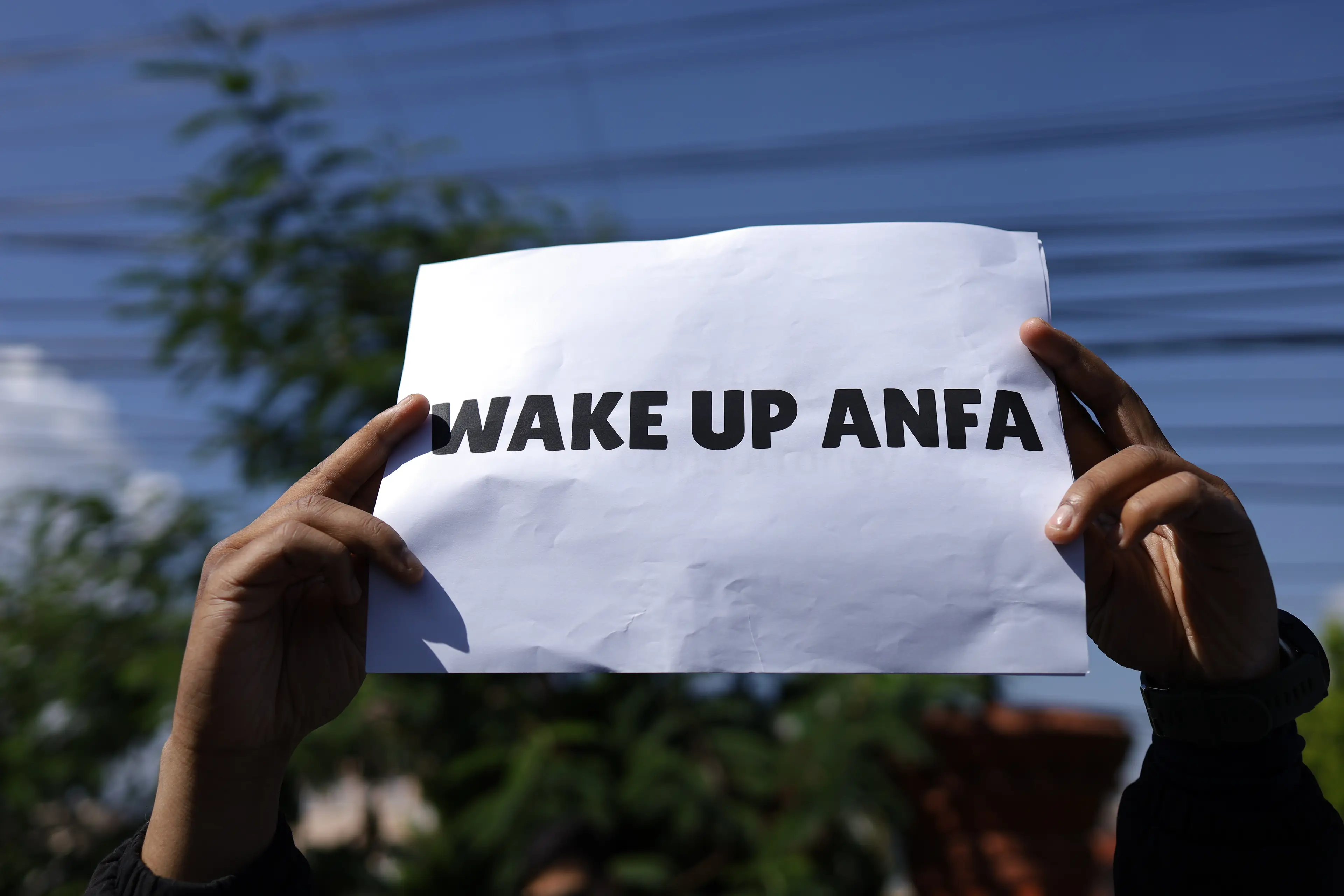 Protests have previously taken place against the All Nepal Football Association (ANFA) (Subaas Shrestha/NurPhoto via Getty Images)
