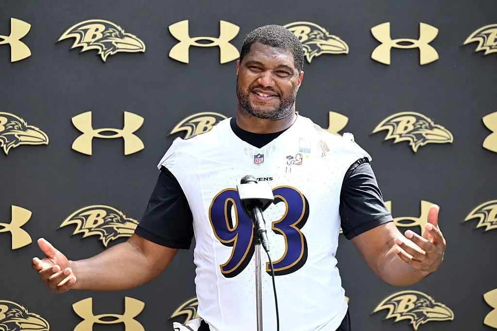 Calais Campbell will be one of six NFL players to play into their 40s (Photo by Greg Fiume/Getty Images)
