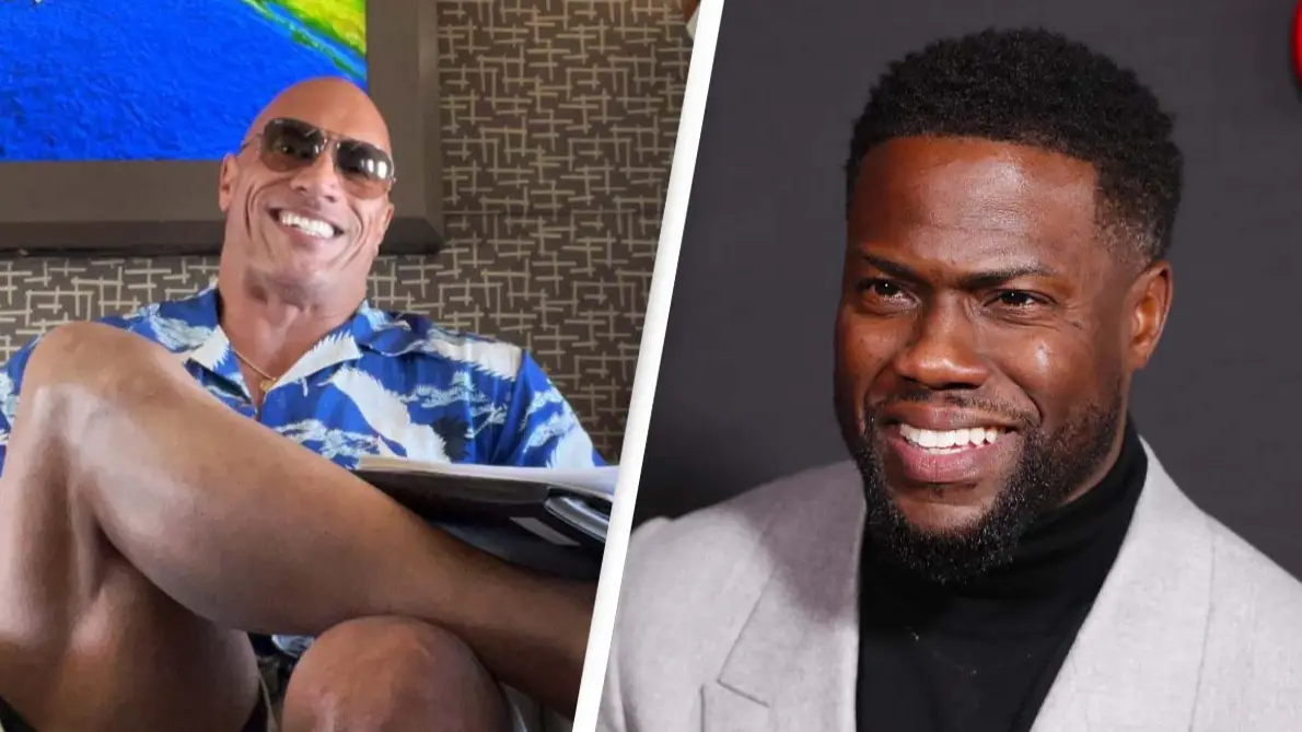 The Rock Rips Into Kevin Hart After Comedian Called Out His Small Shorts