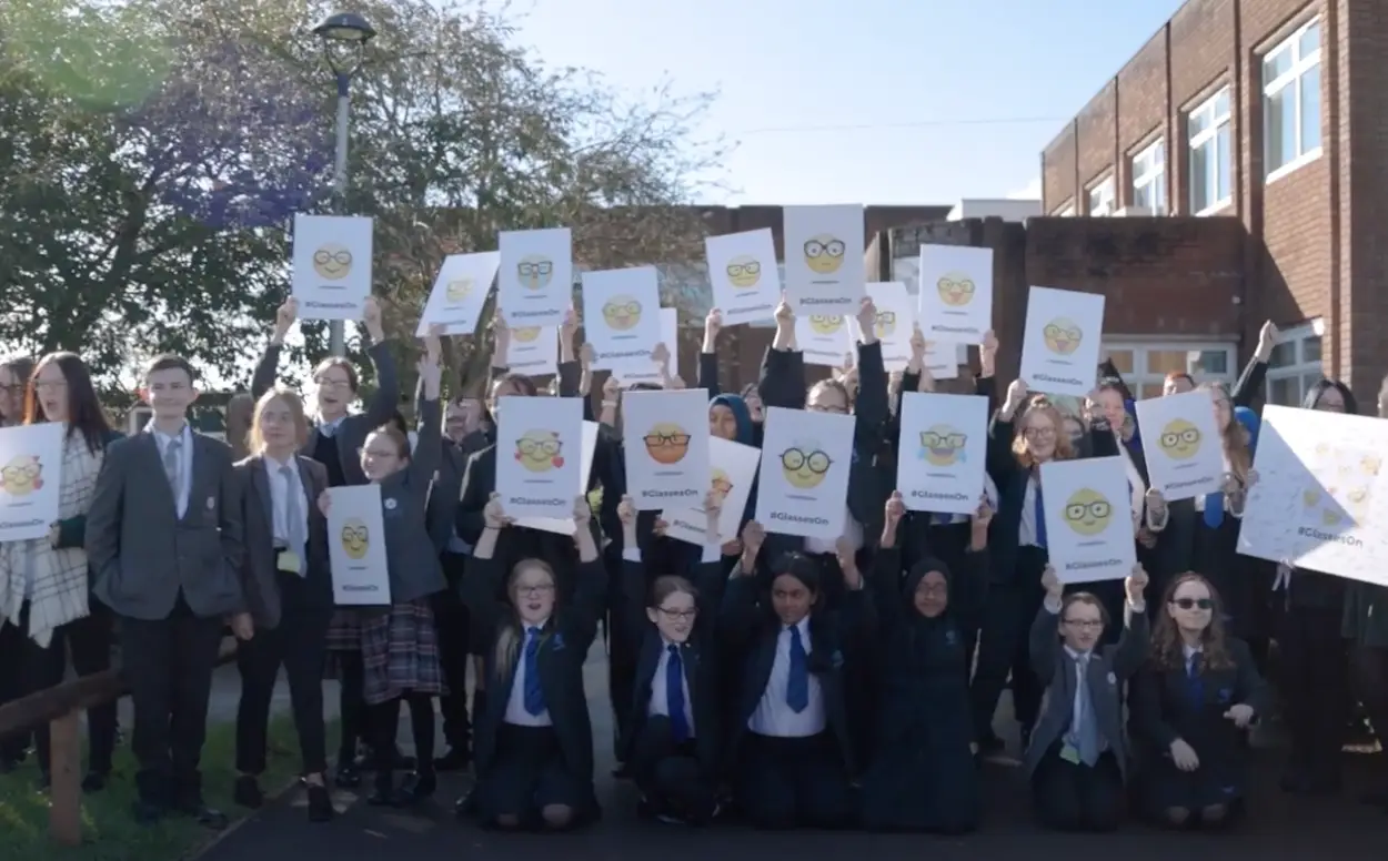 The letter was signed by all the children who Lowri visited at the school in Burton.