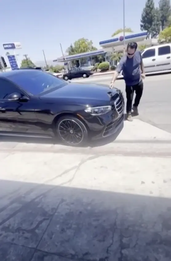 The father of the autistic child said he would be speaking to police about the incident.(KTLA)