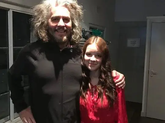 Wayne Coyne of The Flaming Lips with Nell (mrsimonraymonde/Instagram)