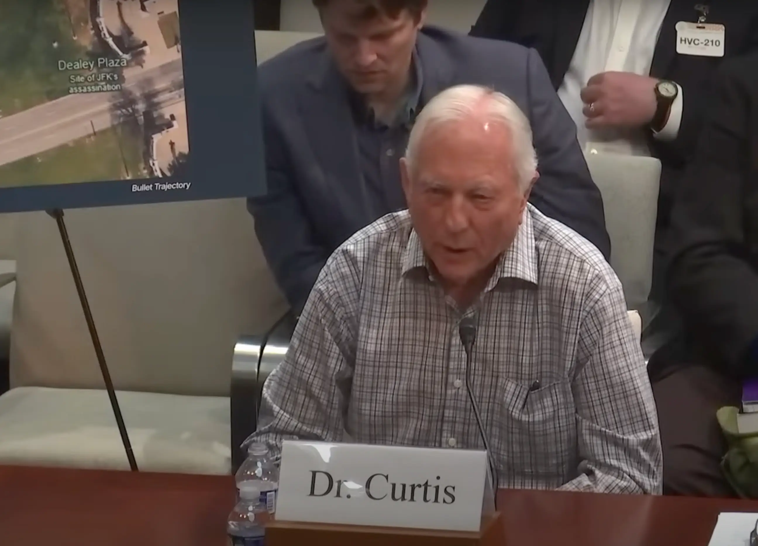 Dr Don Curtis, who was in the emergency room where JFK was brought following his assassination, explained how he believed four bullets were fired on the day (GOP Oversight)