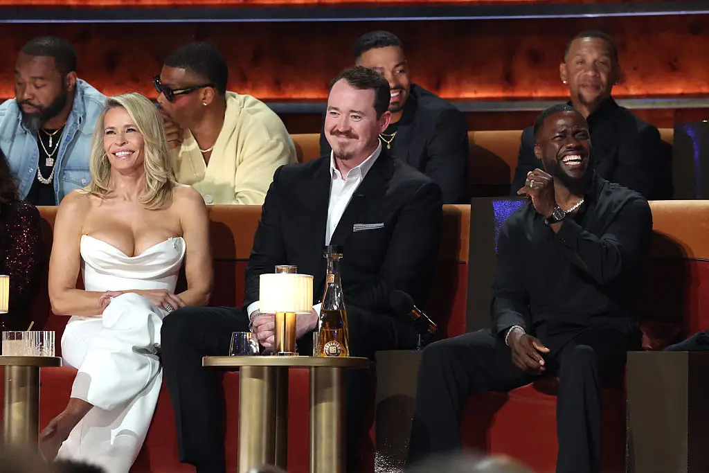 Chelsey Handler, Shane Gillis and Kevin Hart at Netflix's the Roast of Kevin Hart (Kevin Mazur/Getty Images for Netflix)