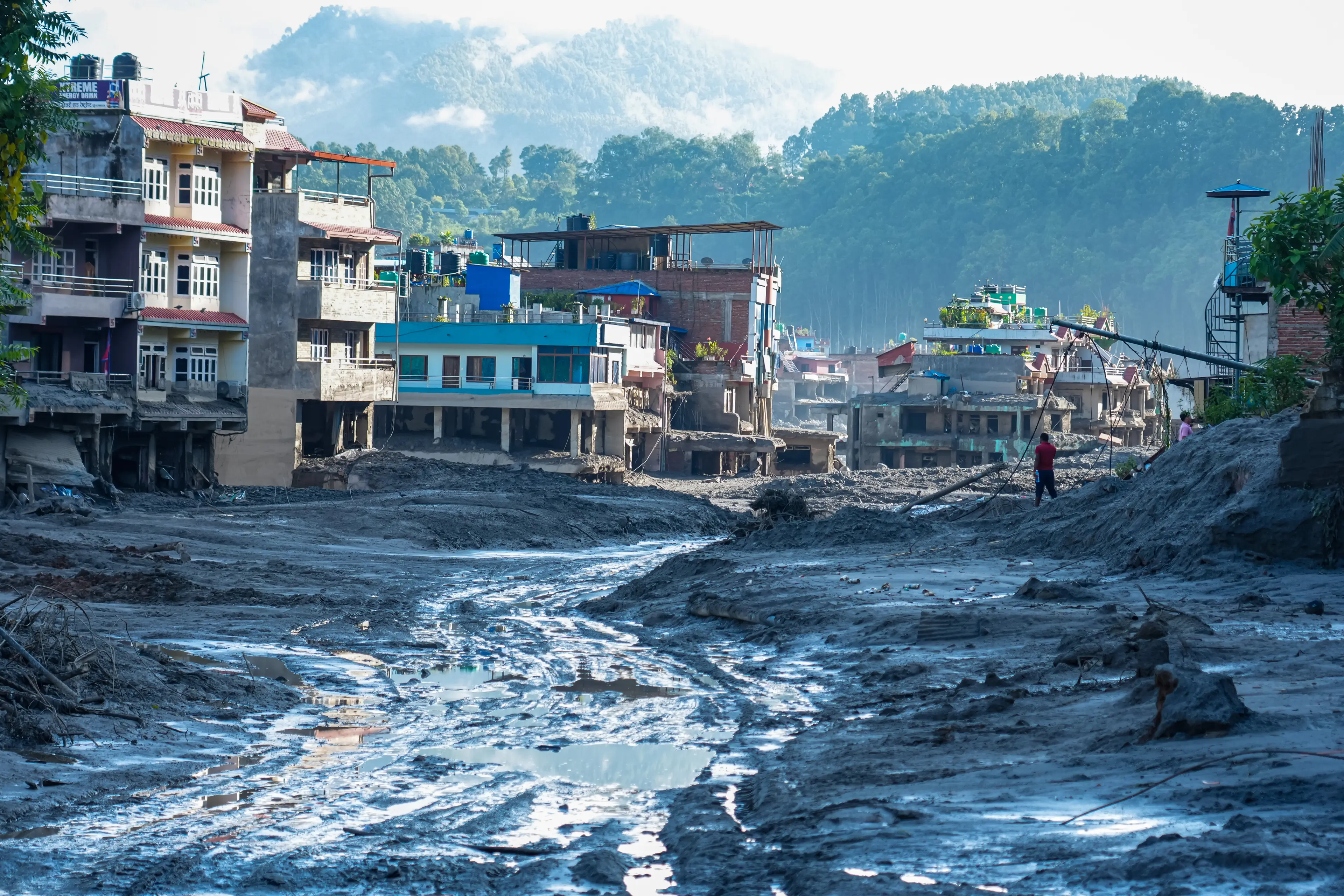 Hundreds of lives have been lost following last week's flooding in Nepal (Ambir Tolang/NurPhoto via Getty Images)
