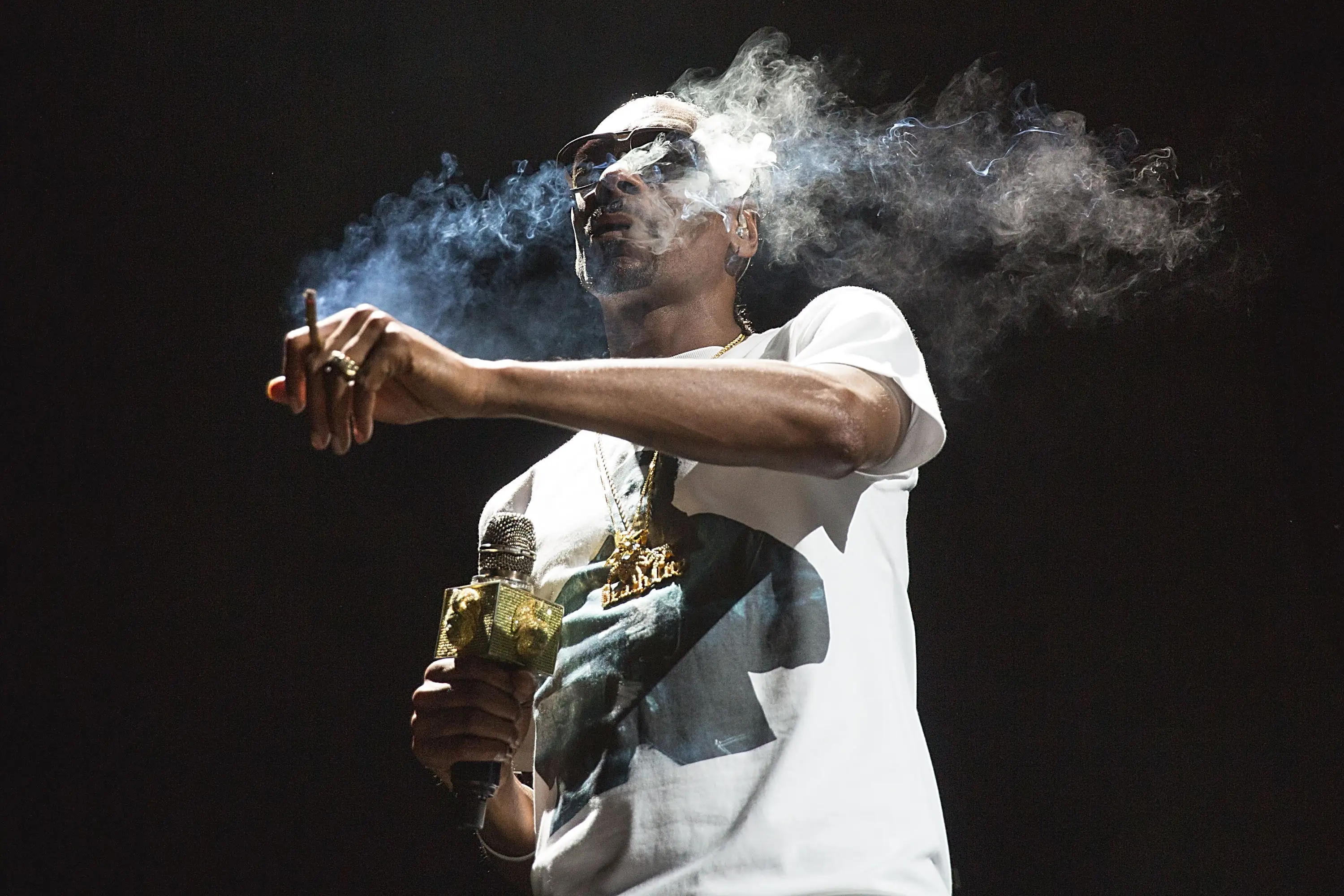 The rapper shocked the world when he announced he had 'given up' smoking (Rick Kern/WireImage)