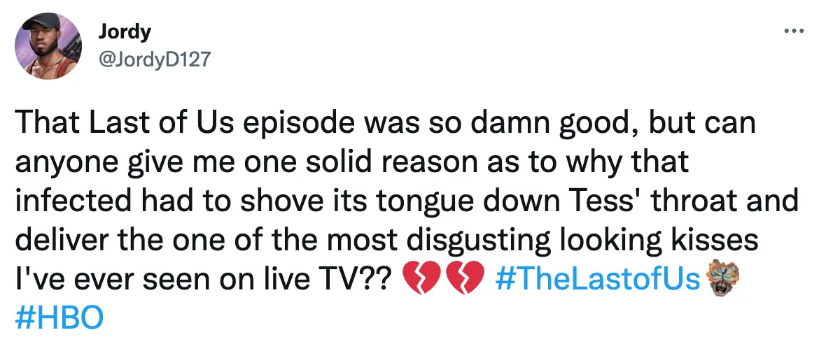 "One of the most disgusting looking kisses I’ve ever seen on live TV."