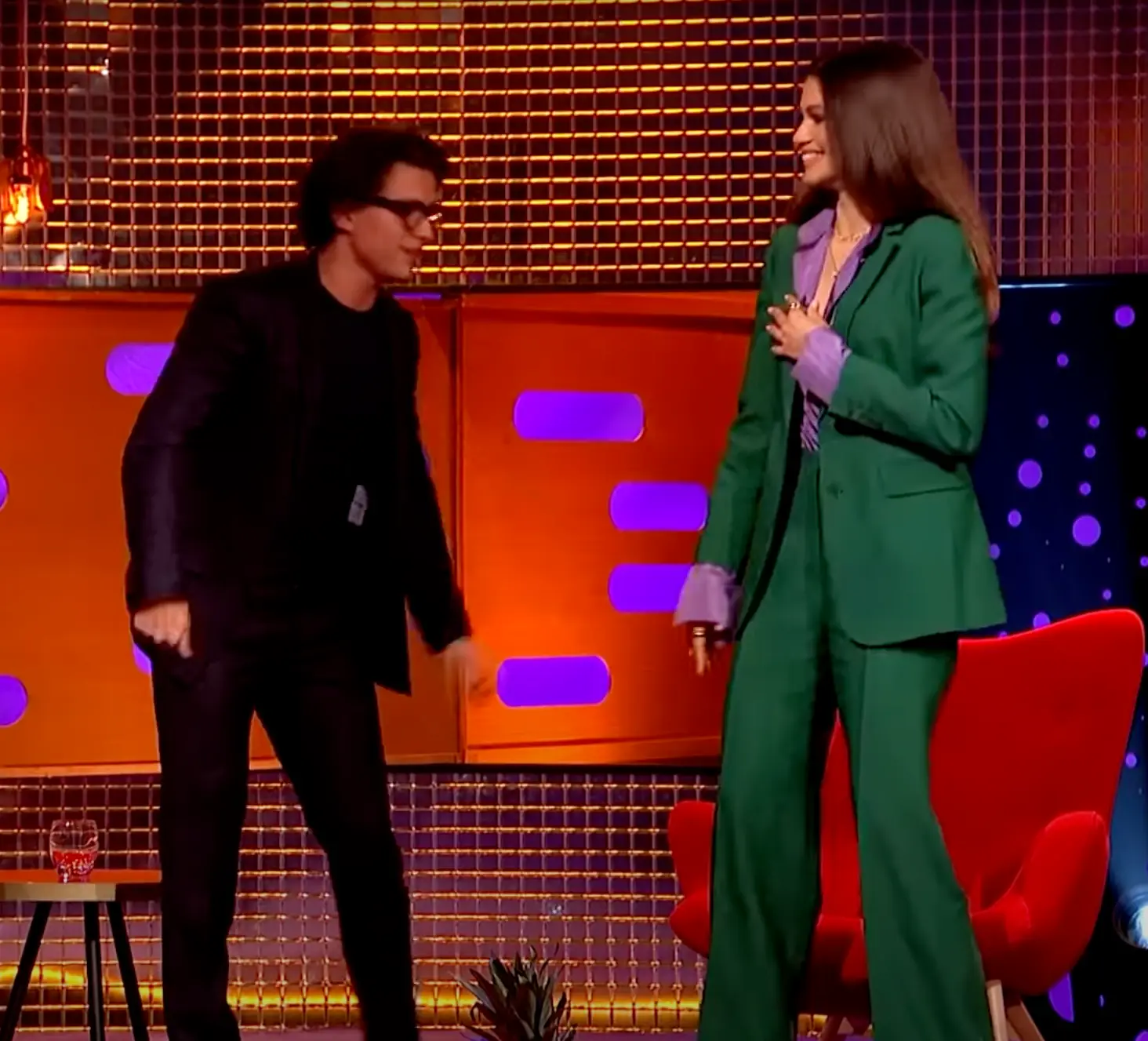 Holland is two inches shorter than Zendaya.