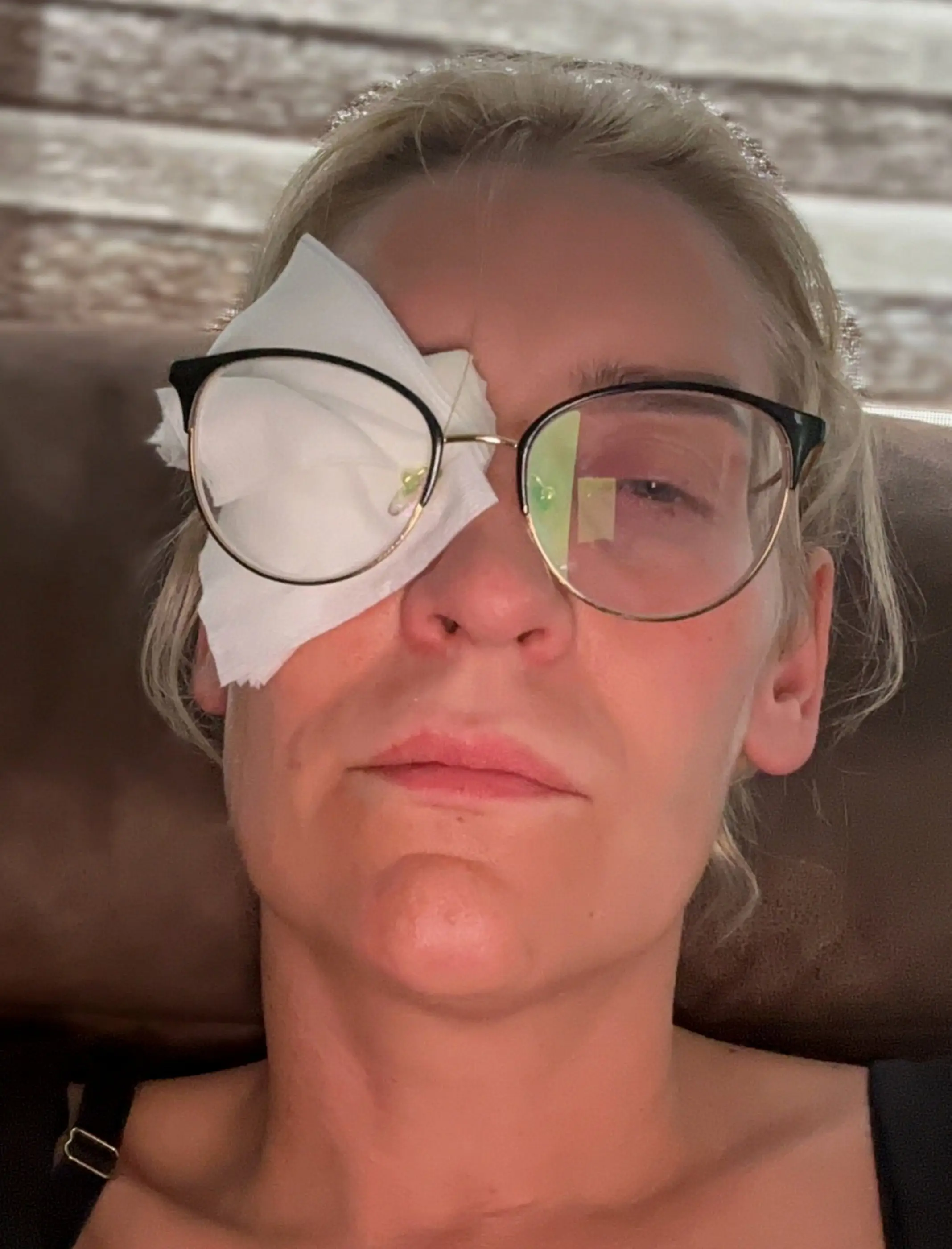 Fortunately, Katie's vision returned and she is now a lot more careful (SWNS)