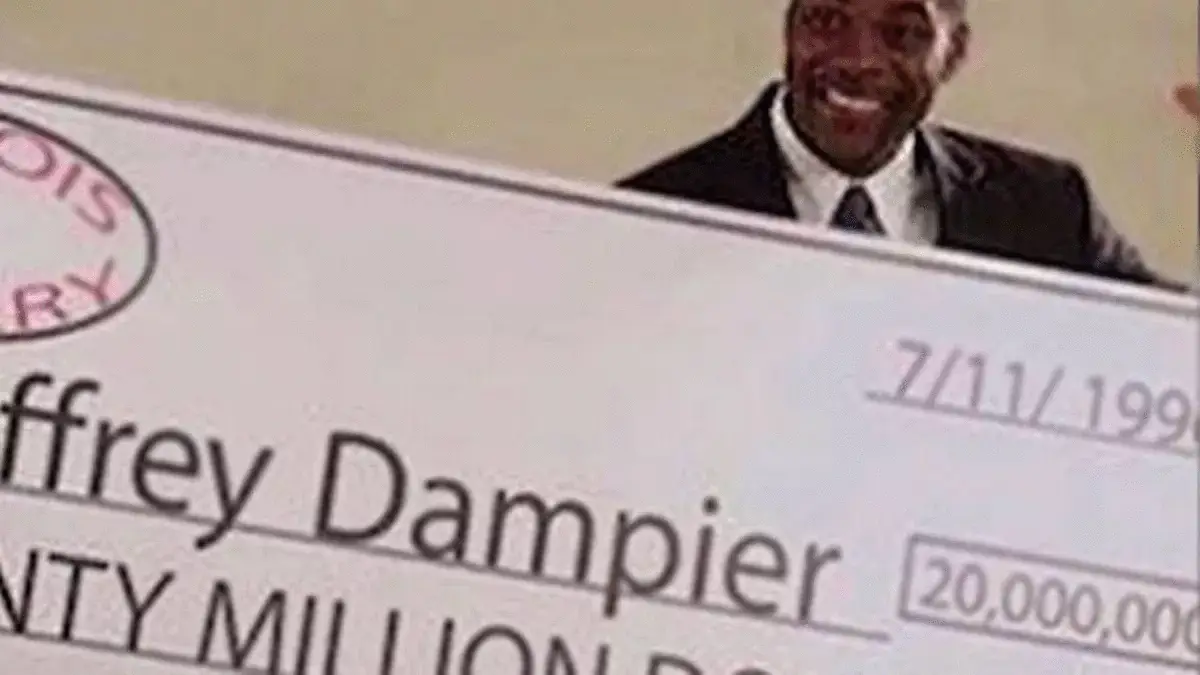 Jeffrey won $20 million in 1996.