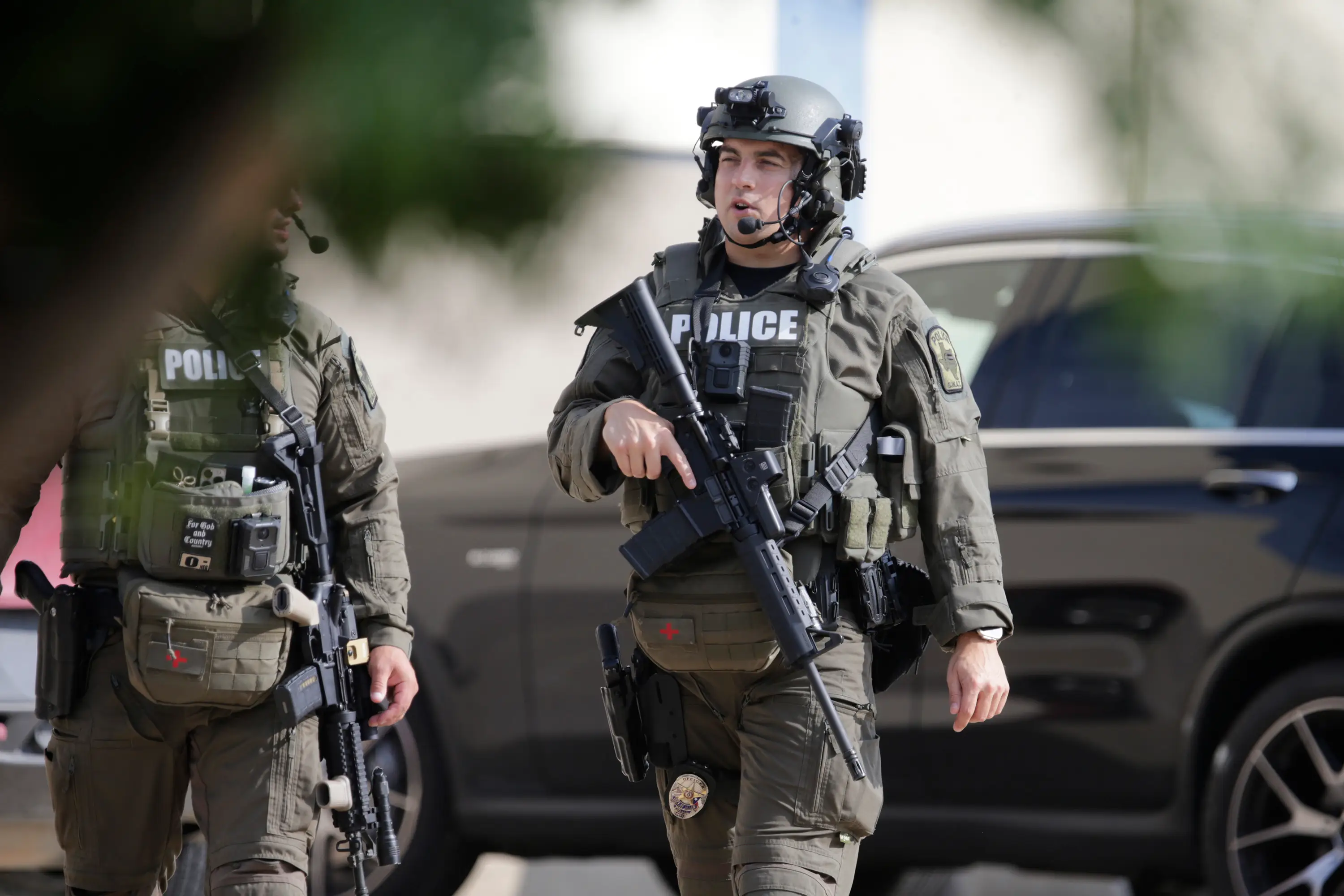 The SWAT team was also called to the scene after the incident (Stewart F. House/Getty Images)