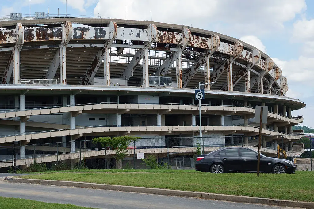The derelict Robert F. Kennedy (RFK) Memorial Stadium will be demolished to make way for the new venue (Kevin Carter/Getty Images)
