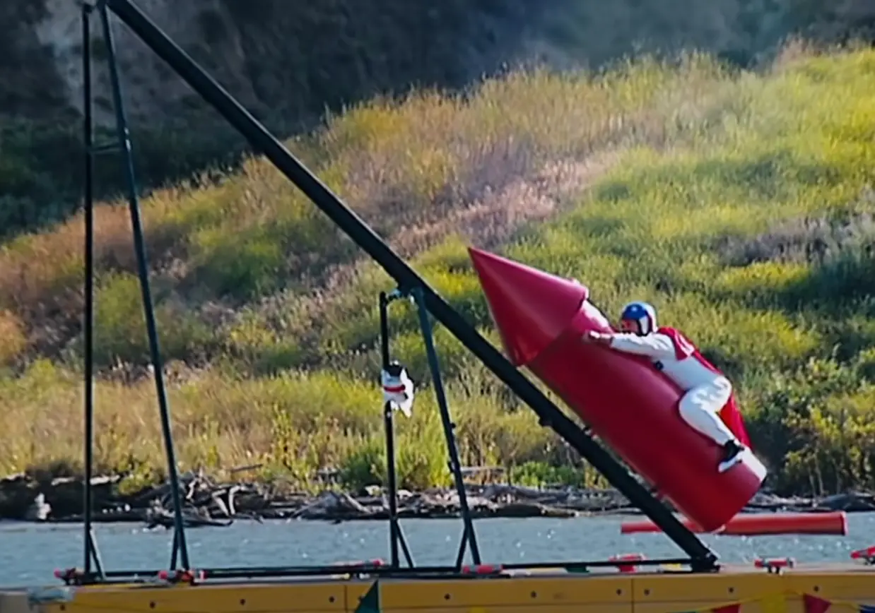 Johnny Knoxville on the Big Red Rocket. (Paramount Pictures)