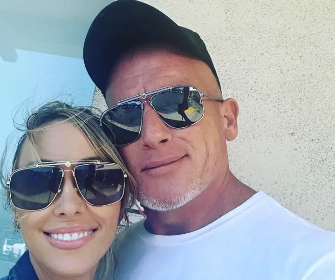 Tish Cyrus and Dominic Purcell got married last year. (Instagram/@tishcyruspurcell) 