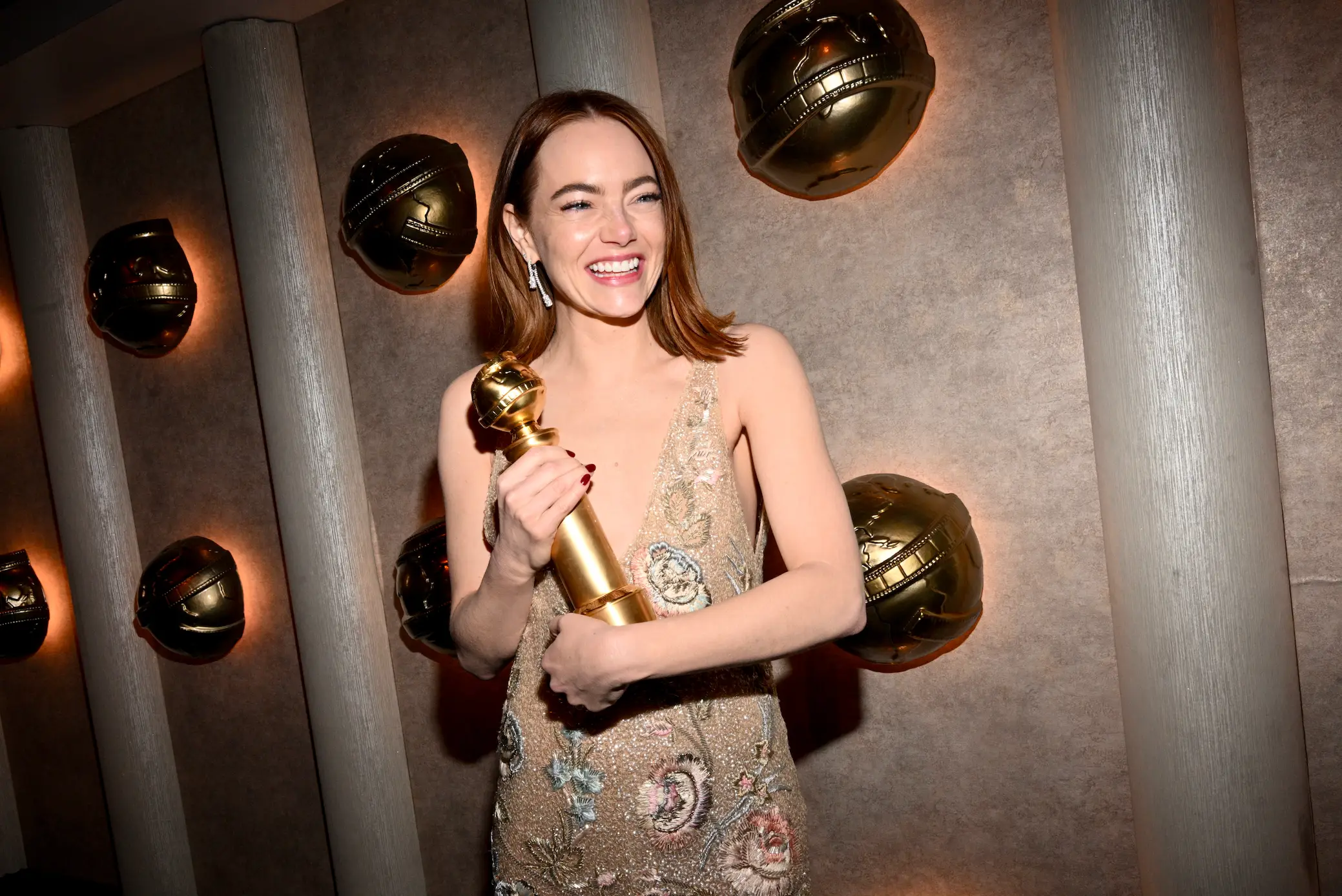 At the 81st Golden Globes Award, Stone was able to bag an award for her performance in film Poor Things. Michael Buckner/Golden Globes 2024/Golden Globes 2024 via Getty Images