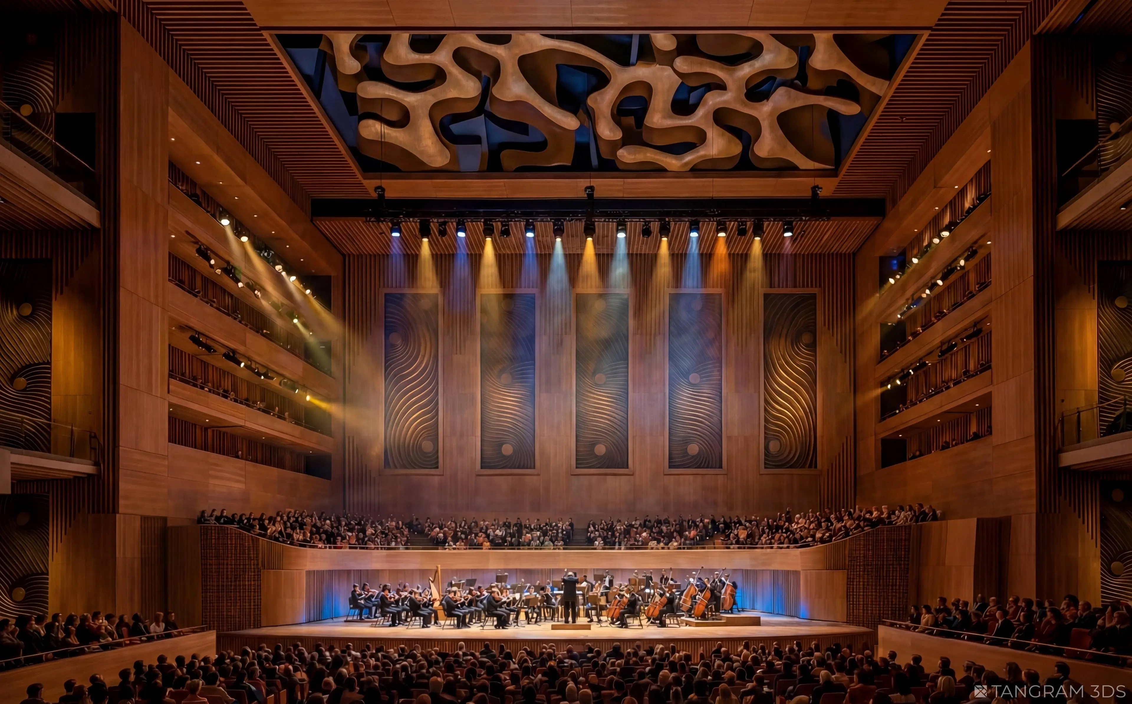 Guests won't be short of entertainment with a theatre on board (Freedom Ship)